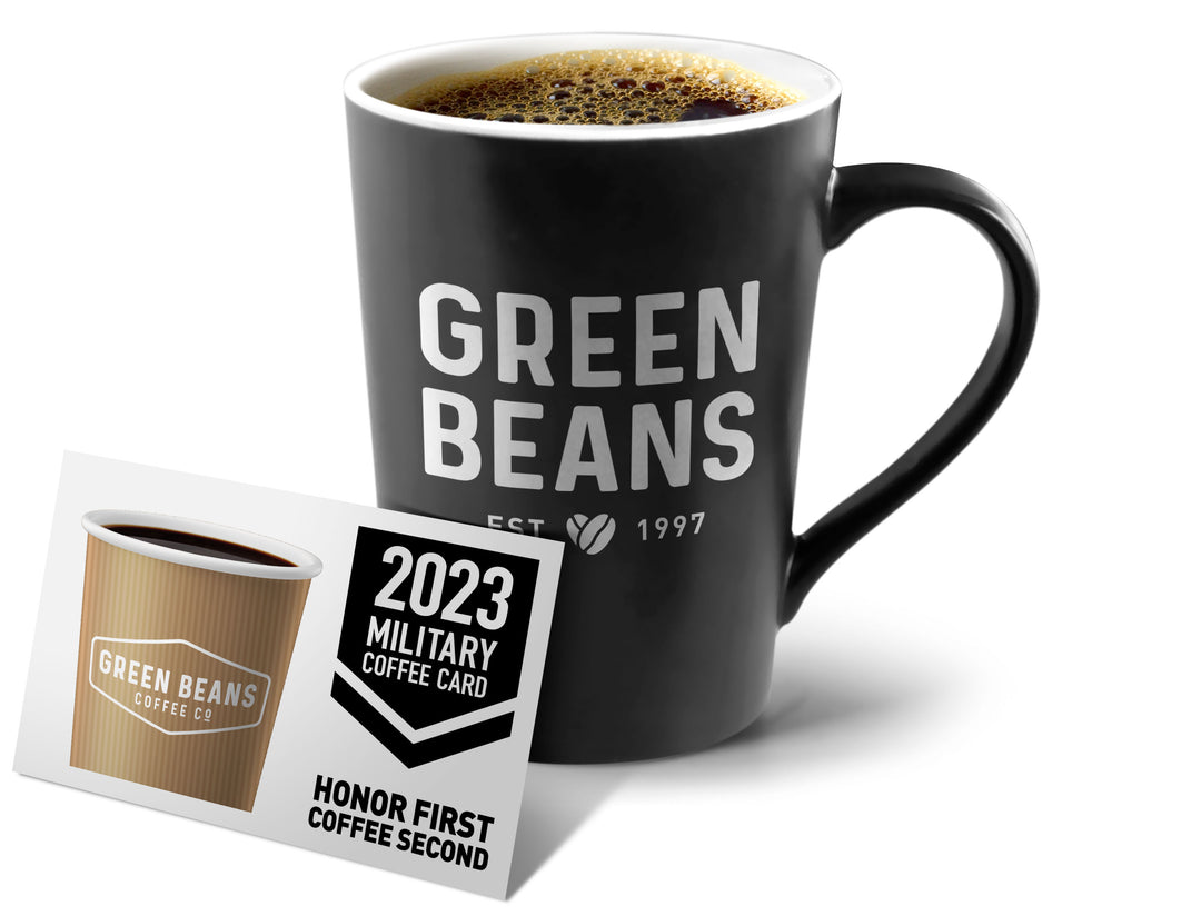 Military Coffee Cards from Green Beans Coffee